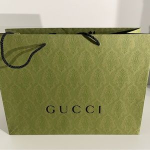 Gucci green paper bag